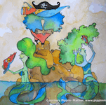 Bluebeard's adventures knew no bounds!